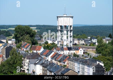 Panoramablick über die Stadt und die Skyline von Arlon, Provinz Luxemburg, Belgien 13. August 2025 Stockfoto