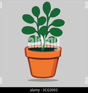 Der Grüne Pflanzenvektor Stock Vektor