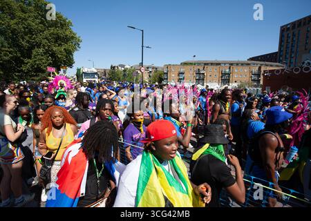 Follower LNHC Notting Hill Carnival 2025 Stockfoto