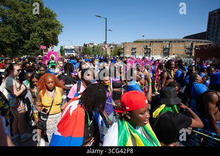 Follower LNHC Notting Hill Carnival 2025 Stockfoto