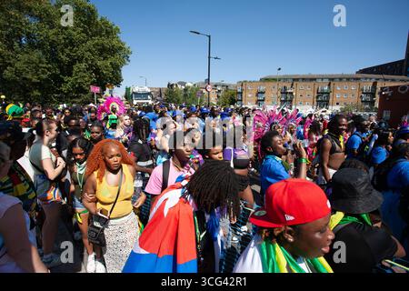 Follower LNHC Notting Hill Carnival 2025 Stockfoto