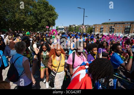 Follower LNHC Notting Hill Carnival 2025 Stockfoto