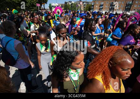 Follower LNHC Notting Hill Carnival 2025 Stockfoto