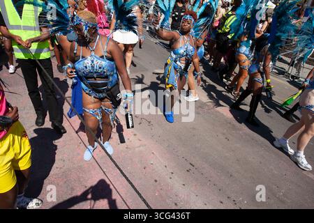 Follower LNHC Notting Hill Carnival 2025 Stockfoto