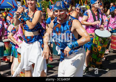 samba Band LNHC Notting Hill Carnival 2025 Stockfoto