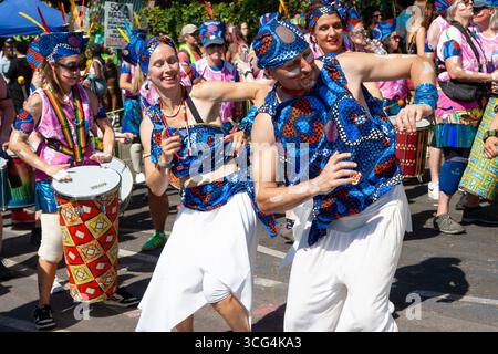 samba Band LNHC Notting Hill Carnival 2025 Stockfoto