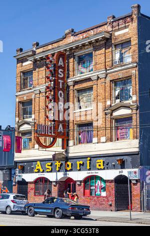Astoria Hotel an der 769 East Hastings Street in Vancouver Stockfoto