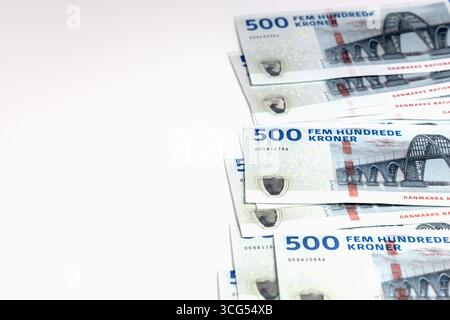 Nahaufnahme des Kronen-Kassenstapels. Hochwertige Fotos Stockfoto