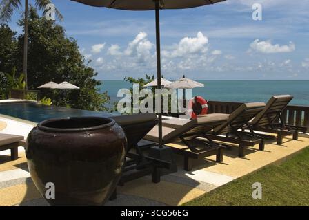Exklusives Resort am Choeng Mon Beach, Koh Samui, Choeng Mon Beach, Koh Samui, Thailand Stockfoto