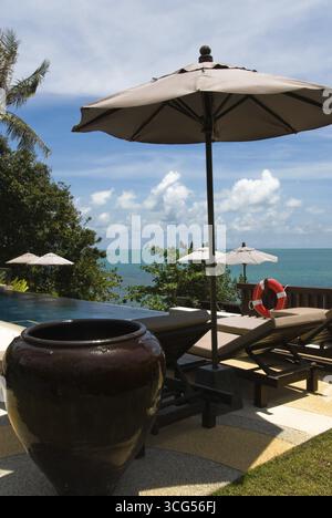 Exklusives Resort am Choeng Mon Beach, Koh Samui, Choeng Mon Beach, Koh Samui, Thailand Stockfoto