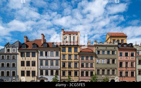 Der Hauptplatz der Warschauer Altstadt, Rynek Starego Stockfoto