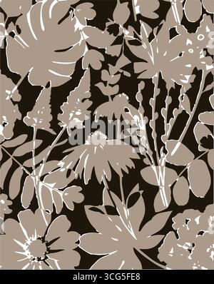 Kirschmuster mit roten Kirschen in weißen ovalen Rahmen auf pastellfarbenem kariertem Hintergrund. Für niedliche Schreibwaren, Textilien, Kinderdekor oder Projekte im Kawaii-Stil Stock Vektor