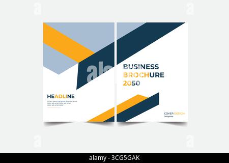 Designvorlage für Bucheinband in A4. Kann an Broschüre, Jahresbericht, Magazin, Poster, Geschäftsportfolio, Flyer, Banner, Website Stock Vektor