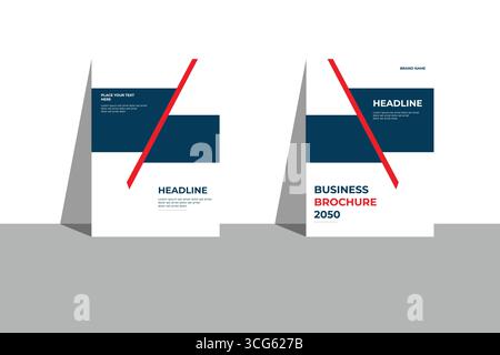 Designvorlage für Bucheinband in A4. Kann an Broschüre, Jahresbericht, Magazin, Poster, Geschäftsportfolio, Flyer, Banner, Website Stock Vektor