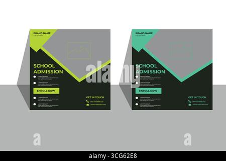 Post-Design in sozialen Medien Stock Vektor