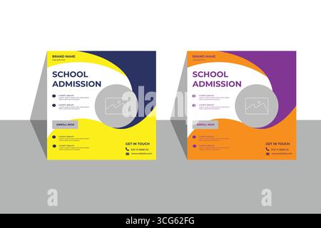 Post-Design in sozialen Medien Stock Vektor