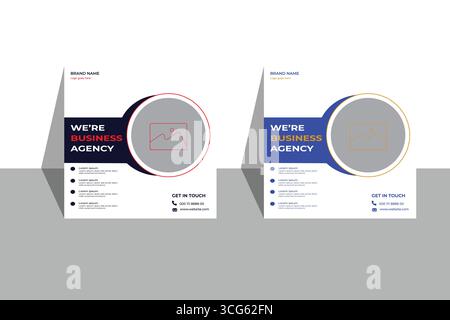 Post-Design in sozialen Medien Stock Vektor