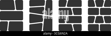 Satz von Comic-Vorlagen. Mehrere Panel-Sequenzen isoliert auf weißem Hintergrund. Layouts für Manga Storyboard, Fotocollage, Magazin, Poster oder Mood Board. Vektorgrafik. Stock Vektor