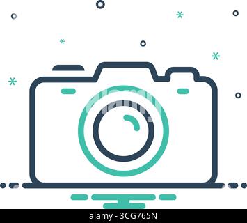 Symbol für Kamera, digital Stock Vektor