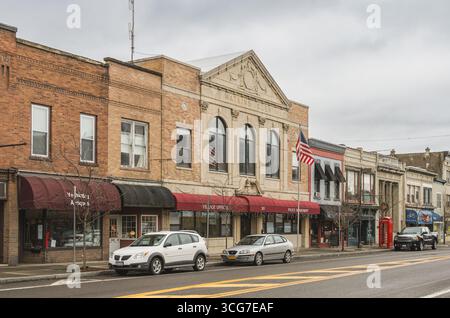 Franklin Street in Watkins Glen, New York, USA Stockfoto