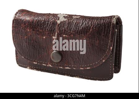 Theaterbrille in einem Fall isoliert auf weiß Stockfoto