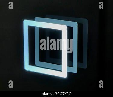 3D-Lichtschalter – die Zukunft ist da Stockfoto