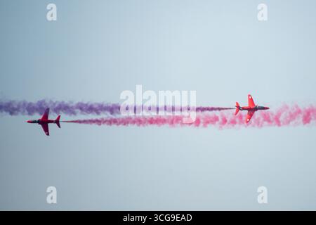 Headcorn Battle of Britain Airshow Red Arrows Stockfoto