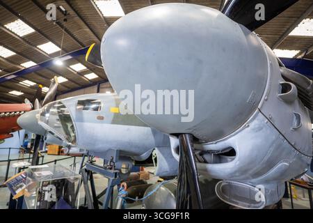 De Havilland DH98 Mosquito B.MK.35 im de Havilland Aircraft Museum in England Stockfoto