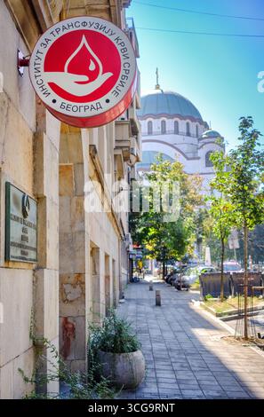 Nationales Bluttransfusionsinstitut in Belgrad, Serbien am 13. September 2020 Stockfoto