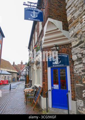 The Rope & Anchor Pub in der Sarum Street in Poole in Dorset, England Stockfoto