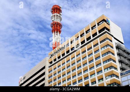 Das Hauptgebäude der Tokyo Electric Power Co (TEPCO) in Tokio, Japan Stockfoto