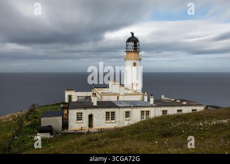 Tiumpan Head Leuchtturm an einem klaren Tag Stockfoto