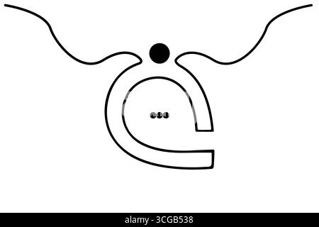 Sprache durchgängige Einzelzeilen-Kunst Bubble-Sprachvektor weißer Hintergrund und minimalistischer Stil isolieren Konturvektor-Symbol Stock Vektor