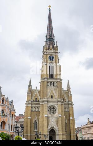 Novi Sad, Bezirk Backa, Vojvodina, Serbien. Kirche des Heiligen Namens Maria in Novi Sad. Stockfoto