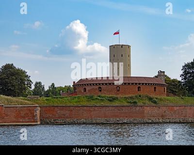 Außenansicht der historischen Festung Wisłoujście in der Nähe von Danzig, Polen Stockfoto