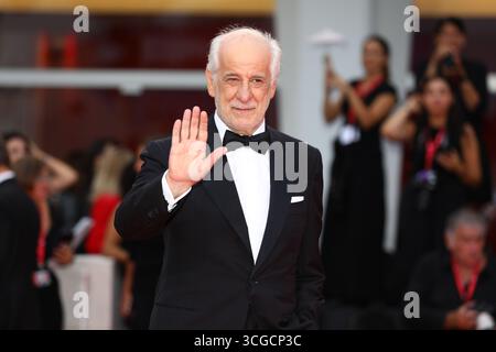 27. August 2025, Venedig, Veneto, Italien: Auf dem roten Teppich für die Premiere „La Grazia“ beim 82. Venedig Filmfestival im Lido von Venedig, Italien. (Kreditbild: © Mickael Chavet/ZUMA Press Wire) NUR REDAKTIONELLE VERWENDUNG! Nicht für kommerzielle ZWECKE! Stockfoto