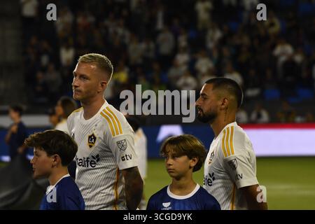 Los Angeles, Kalifornien, USA. August 2025. LA Galaxy vs Seattle Sounders während des Halbfinales des Liagues Cup 2025 im Dignity Health Sports Park Credit: camilo torres/Alamy Live News Stockfoto