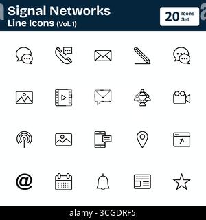 Signalnetze (Band 1) Stock Vektor