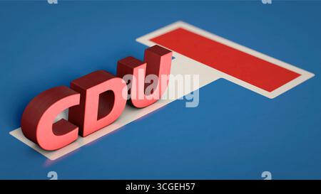 Die deutsche CDU in einer Sackgasse Stockfoto