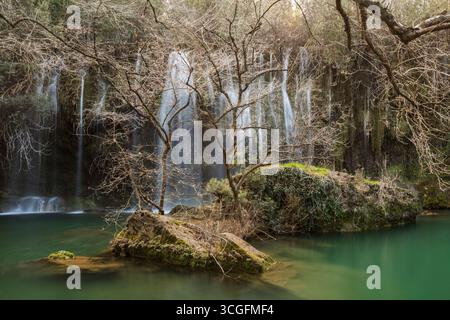 Kursunlu Wasserfall, Antalya Türkei Stockfoto