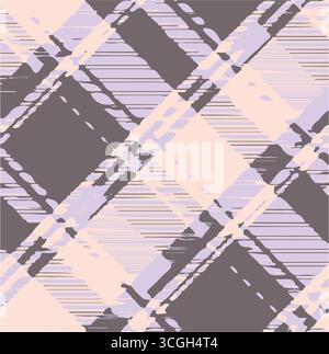 Nahtloses Karomuster in Braun, Creme, geeignet für das Entwerfen von Kleidung wie Röcken und Hosen, um Ihrem Outfit, Vector i, einen schicken und auffälligen Look zu verleihen Stock Vektor