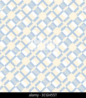 Nahtloses Karomuster in Braun, Creme, geeignet für das Entwerfen von Kleidung wie Röcken und Hosen, um Ihrem Outfit, Vector i, einen schicken und auffälligen Look zu verleihen Stock Vektor