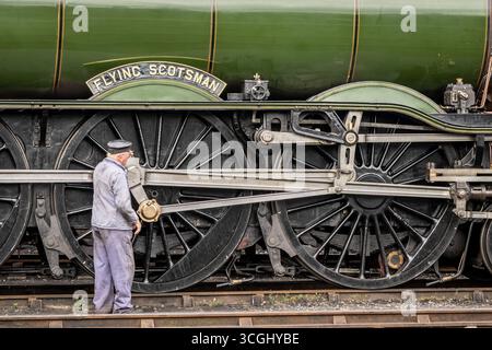 BR 'A3' 4-6-2 No. 60103 'Flying Scotsman', Didcot Railway Centre, Oxfordshire, England, Vereinigtes Königreich Stockfoto