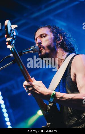 Sheffield, Großbritannien. August 2025. Demob Happy tritt beim Rock N Roll Circus Festival in Sheffield auf. Quelle: Thomas Jackson/Alamy Live News Stockfoto