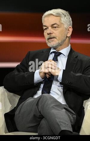 Carlo Masala Politologe 08/25 ihr Carlo Masala am 27. August 2025 in Markus Lanz , ZDF Aufzeichnung vom 26. August 2025 TV Fernsehen Talkshow Talk Show Deutschland deutsch deutscher Mann Militärexperte Politikwissenschaftler Wissenschaftler Politik deutscher Politologe hoch halb sitzend sprechend *** Carlo Masala Politologe 08 25 ihr Carlo Masala am 27. August 2025 in Markus Lanz , ZDF Aufnahme vom 26. August 2025 TV-Talkshow Talk Show Germany Deutscher Mann Militärexperte Politologe Politik Deutscher Politologe High halb sitzend Speak Stockfoto