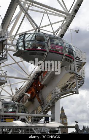London Eye und parlament Stockfoto