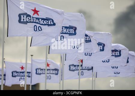 Zandvoort, Niederlande. August 2025. ZANDVOORT, NIEDERLANDE - 29. AUGUST: Allgemeine Ansicht der Strecke während F1 - Heineken Dutch GP am 29. August 2025 in Zandvoort, Niederlande. (Foto von Andre Weening/Orange Pictures) Credit: Orange Pics BV/Alamy Live News Stockfoto