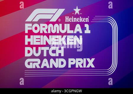 Zandvoort, Niederlande. August 2025. ZANDVOORT, NIEDERLANDE - 29. AUGUST: Allgemeine Ansicht der Strecke während F1 - Heineken Dutch GP am 29. August 2025 in Zandvoort, Niederlande. (Foto von Andre Weening/Orange Pictures) Credit: Orange Pics BV/Alamy Live News Stockfoto