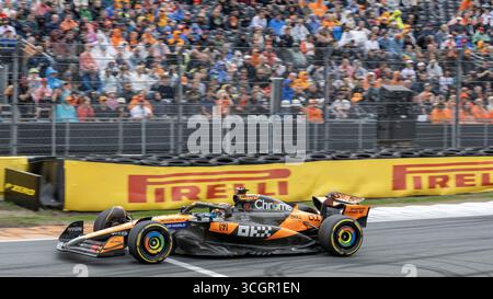 Niederlande, Niederlande. August 2025. N°81 Oscar Piastri aus McLaren Formel-1-Team während des Heineken Dutch Grand Prix 2025, Formel-1-Meisterschaft in den Niederlanden, 29. August 2025 Credit: Independent Photo Agency/Alamy Live News Stockfoto