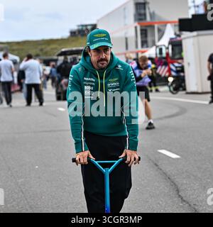 August 2025; Circuit Zandvoort, Zandvoort, Nordholland, Niederlande; Formel 1 großer Preis von Heineken Niederländisch 2024; Tag des freien Trainings; Fernando Alonso (ESP) Stockfoto